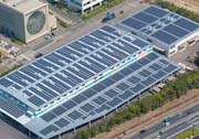 メガソーラーの導⼊で電⼒供給やCO2排出量の削減に貢献