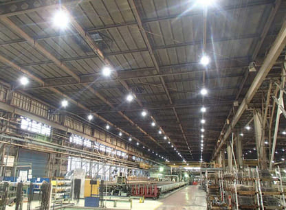 照明のLED化（千葉工場）