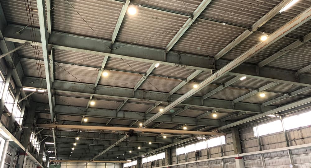 ASSET事業を活用し、工場の水銀灯をLEDへ変更