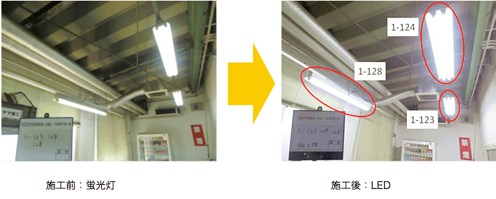 第1工場 照明設備 直管型照明器具