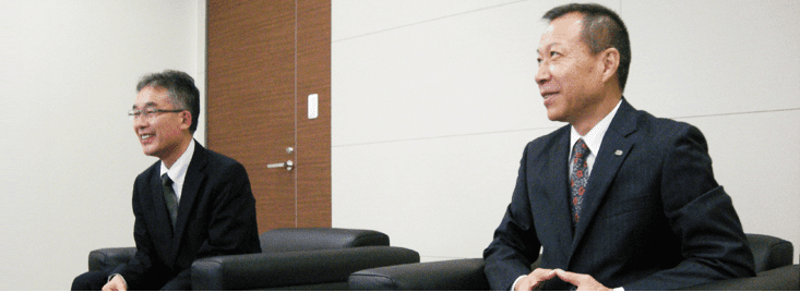 株式会社松村組　執行役員 建築本部副本部長　兼　リニューアル事業部長 兼　自然エネルギー推進部長 村田　徹　様 サンエルガ株式会社 代表取締役 高城　文一　様