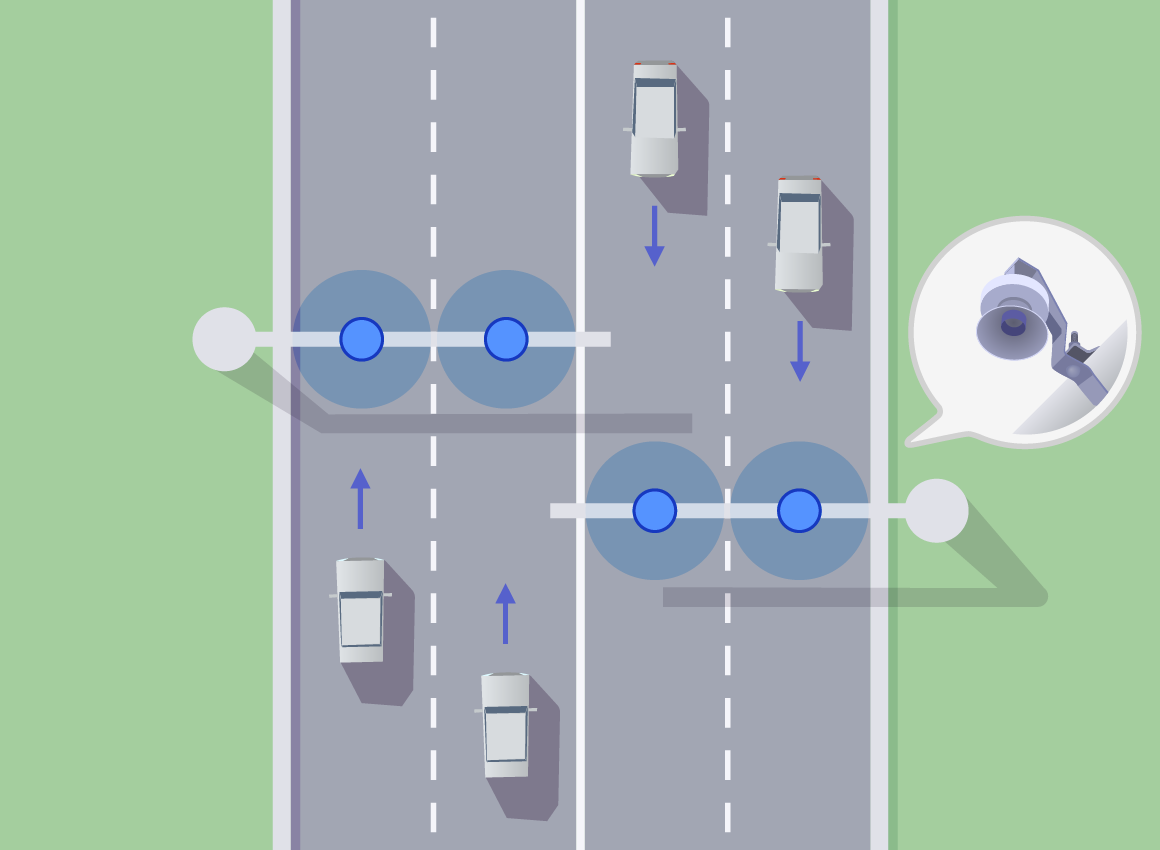 超音波車両感知器の場合