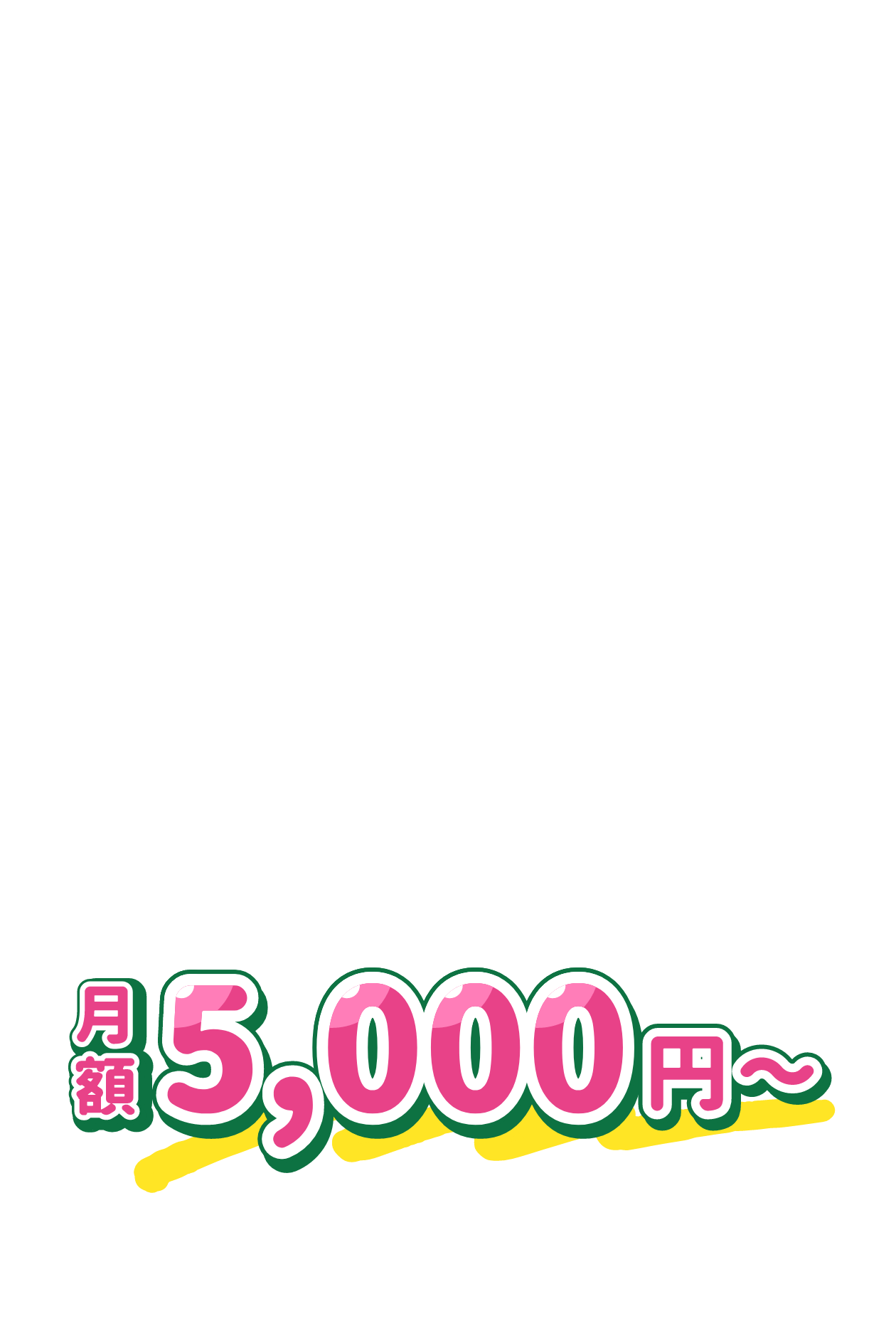 補助金適用後 月額5,000円〜