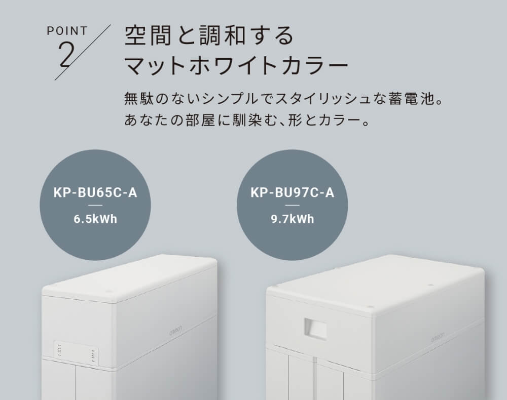 空間と調和するマットホワイトカラー