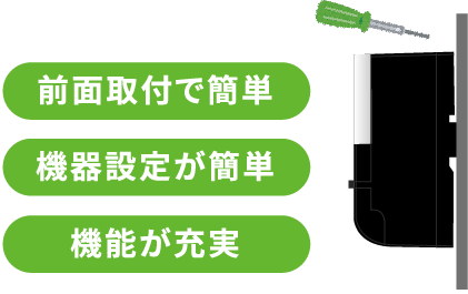専用保護継電器は高い施工性に加えて機能性も充実
