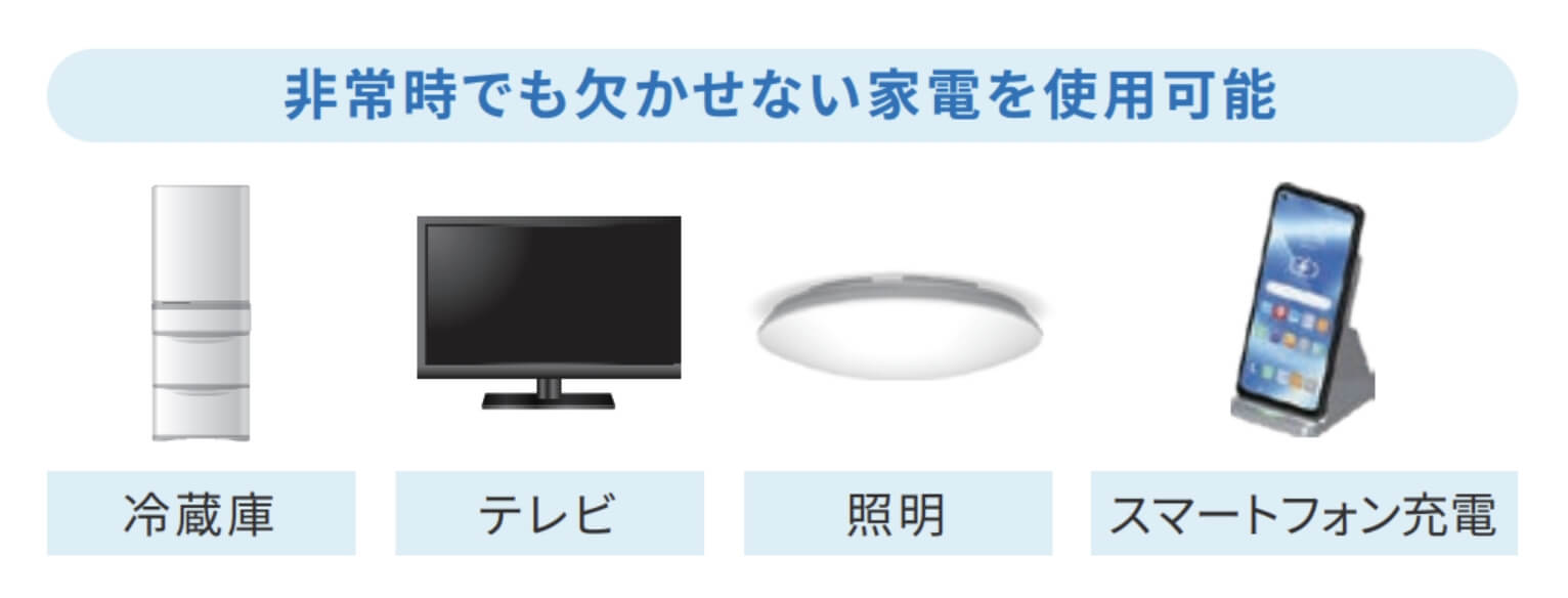 V2Hがあれば停電時にどんな家電がどのくらい使える?