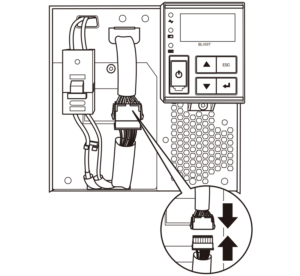 無停電電源装置（UPS）バッテリ BLB100T交換手順21図