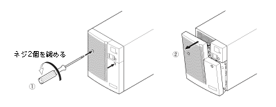 無停電電源装置（UPS）バッテリ BNB300S（BN100S/BN150S）交換手順１図