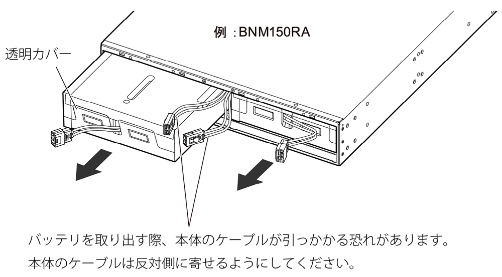 無停電電源装置（UPS）バッテリ BNBE150RA交換手順4図