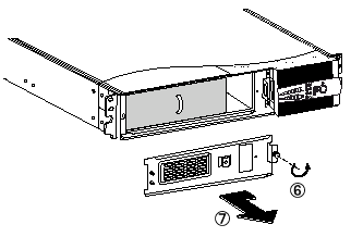 無停電電源装置（UPS）バッテリ BP240XR交換手順7図