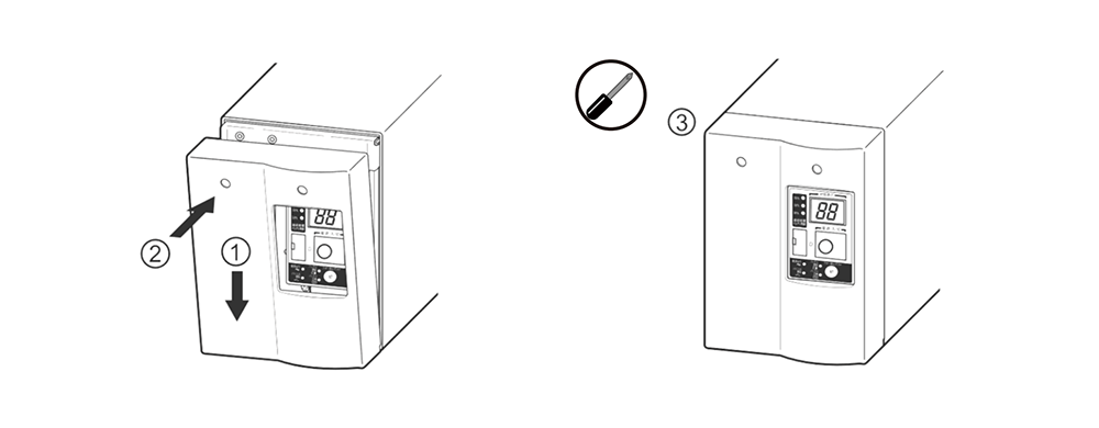 無停電電源装置（UPS）バッテリ BP70XS交換手順7図
