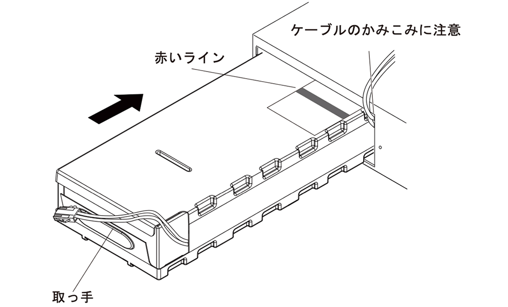 無停電電源装置（UPS）バッテリ BUB150RC交換手順5図