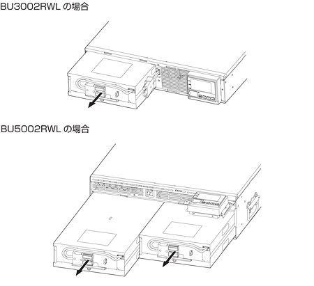 無停電電源装置（UPS）バッテリ BUB2002RW交換手順4図