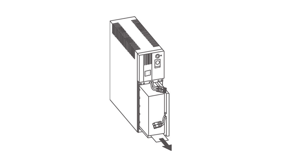 無停電電源装置（UPS）バッテリ BXB75S交換手順5図