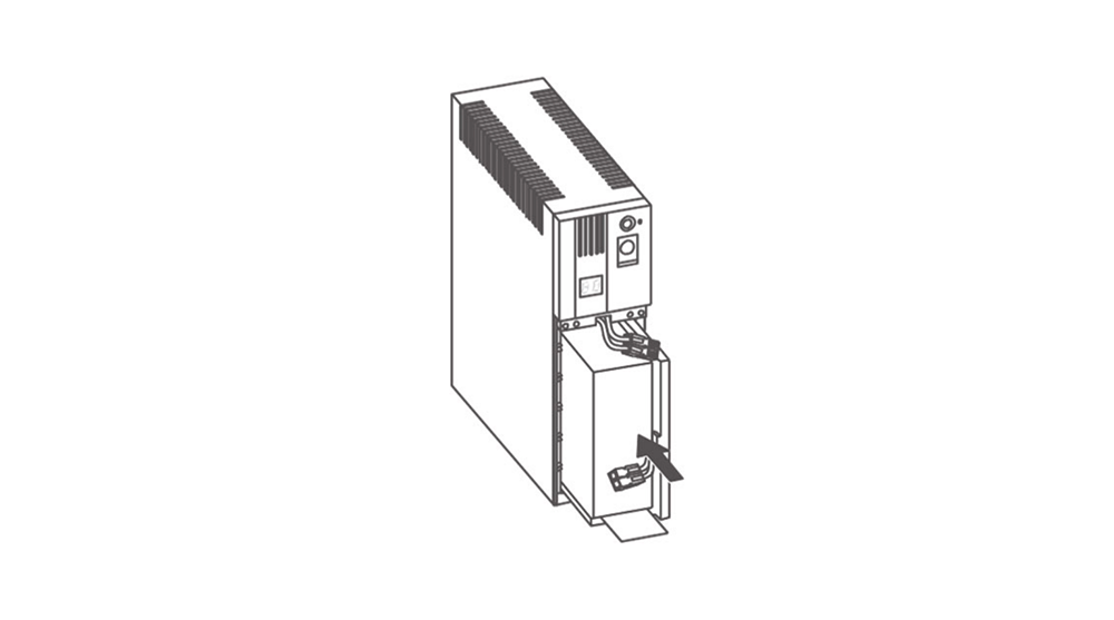 無停電電源装置（UPS）バッテリ BXB75S交換手順3-2図