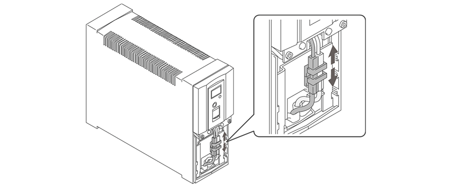 無停電電源装置（UPS）バッテリ BUB300R交換手順2図