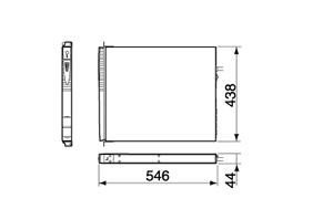 無停電電源装置（UPS）BN150XR外形寸法図