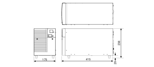 無停電電源装置（UPS）BN150S／BN100S外形寸法図