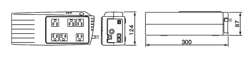 無停電電源装置（UPS）BZ35T/BZ50T/BZ50LT外形寸法図