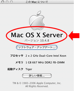 このMacについて画面キャプチャー