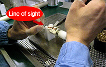Stabilization of soldering operation with use of fixing jig  After improvement 