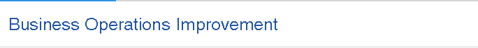 Business Operations Improvement