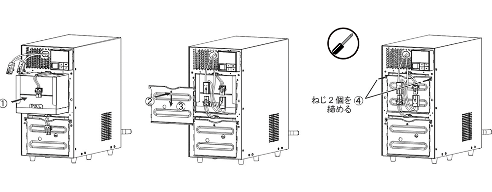 無停電電源装置（UPS）バッテリ BN220T／BN300T交換手順9図