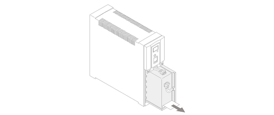 無停電電源装置（UPS）バッテリ BYB120S交換手順5図