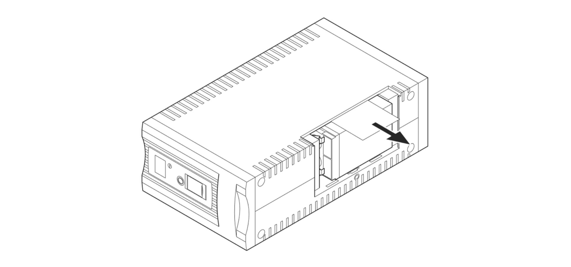 無停電電源装置（UPS）バッテリ BYB50S交換手順3図