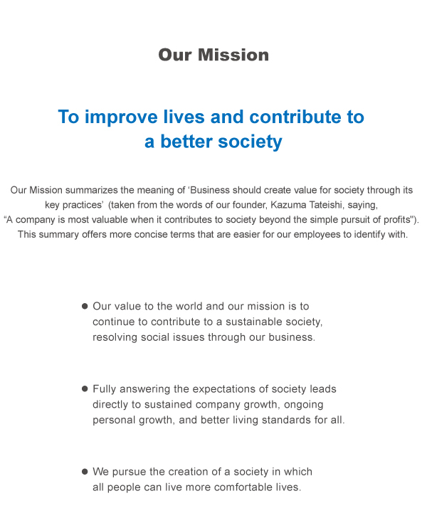 Our Mission（社憲